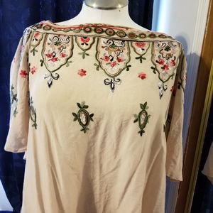 Mexican Style Embroidered Top